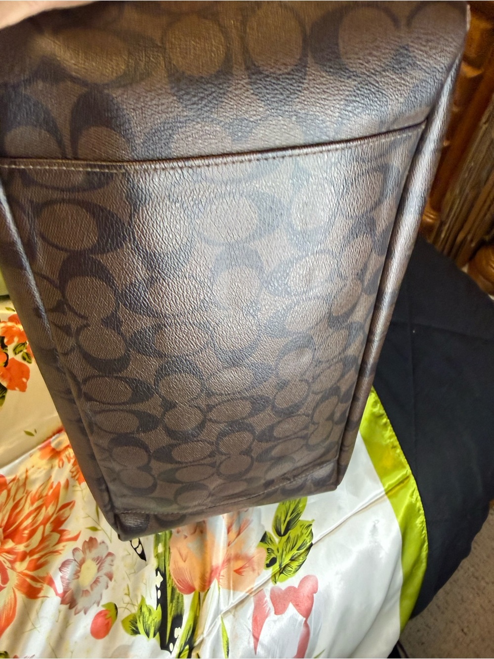 Coach Signature Diaper Bag- Brown - Picture 4 of 16